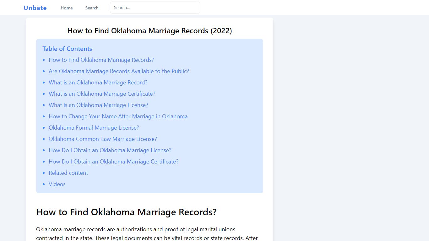 How to Find Oklahoma Marriage Records (2022) - unbate.com